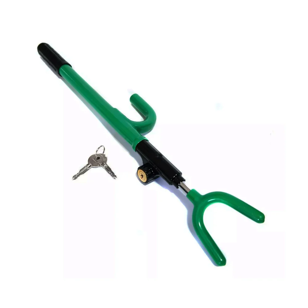 Candado lion tools en forma de bastón para volante de auto + juego de 2 llaves tetra de alta seguridad / 7444