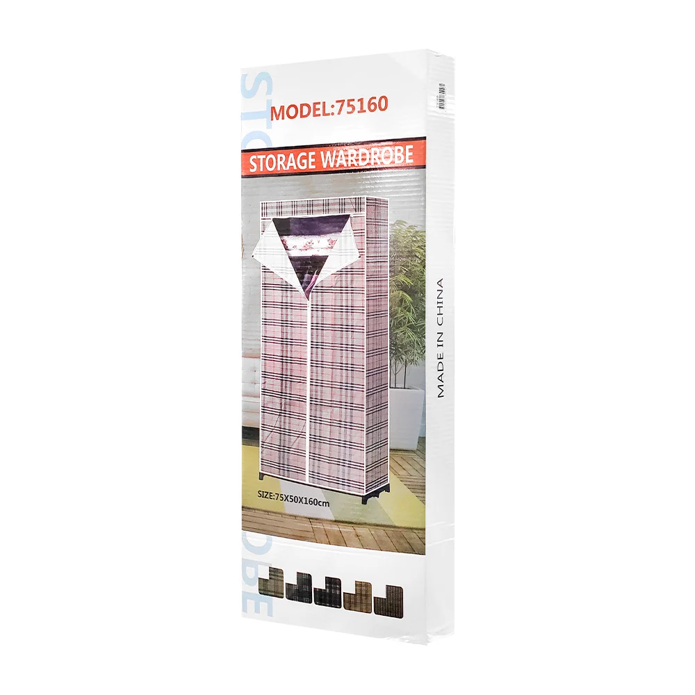 Organizador armario cubierto con cremallera y compartimientos para ropa 75x50x160cm, variedad de diseños / storage wardrobe / 75160