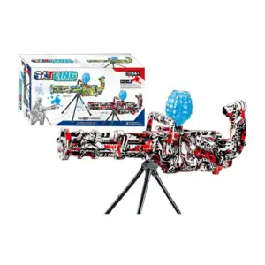 Pistola ametralladora gatling recargable de hidrogel 7-8mm con tripie…