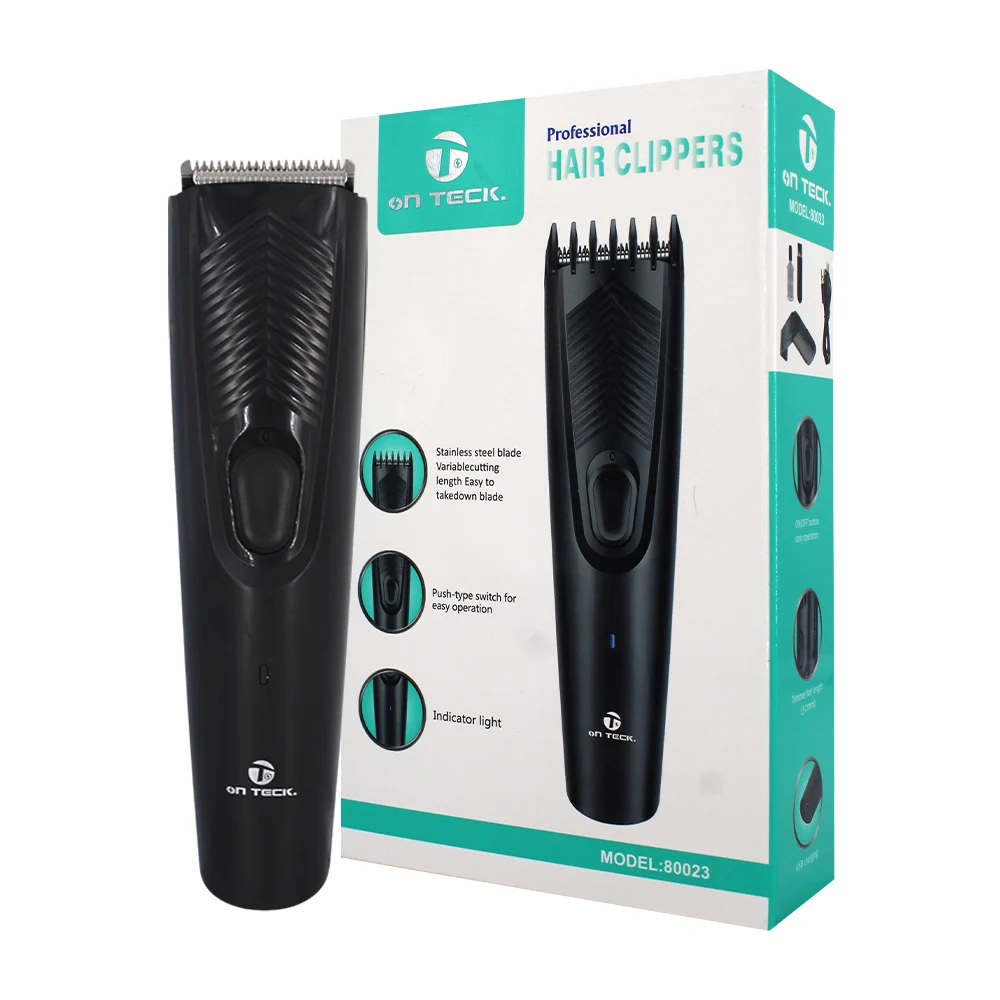 Maquina profesional para corte de cabello con peineta ajustable y cable toma corriente / on teck / 80023