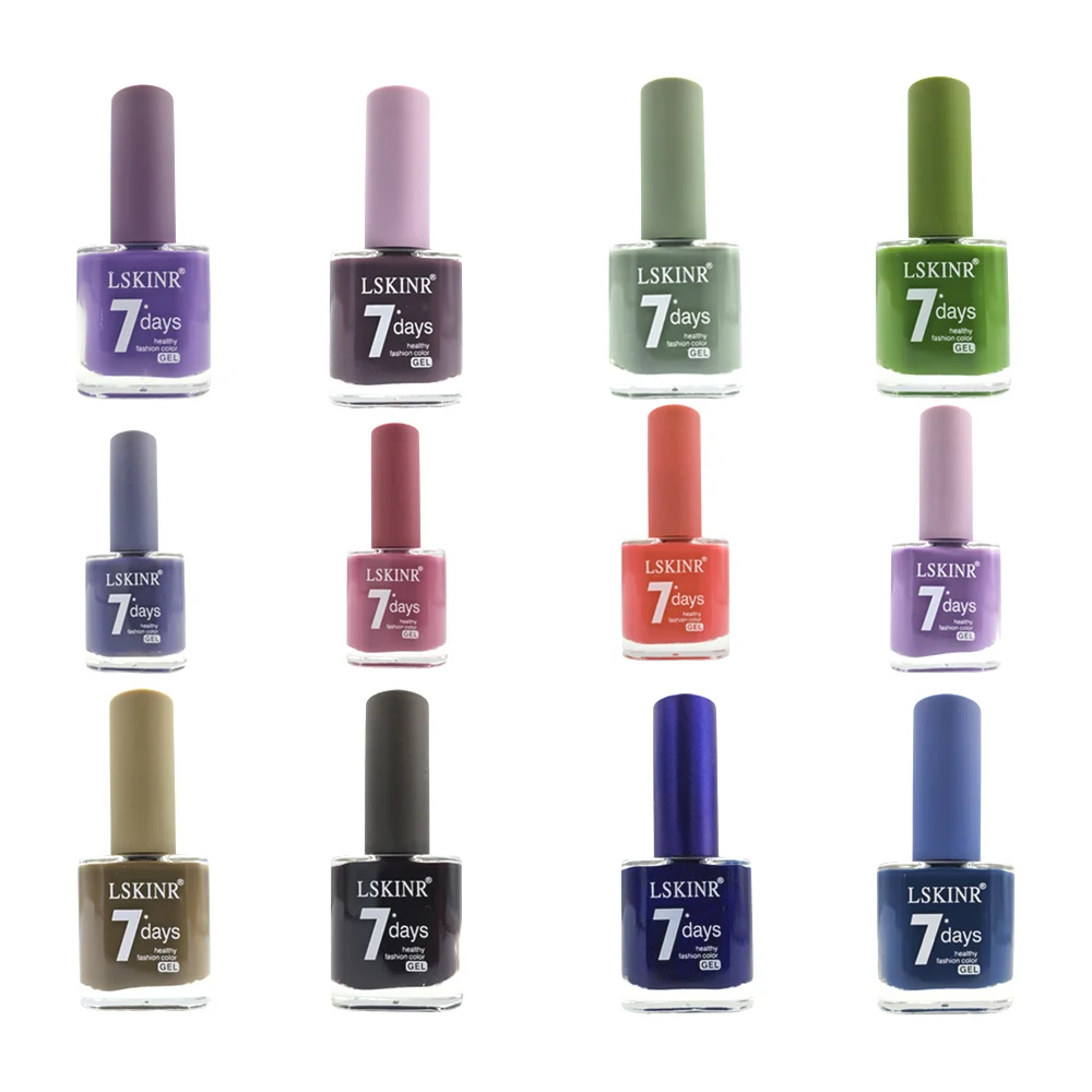 Esmalte lskinr profesional en tono matte para uñas, variedad de colores / 7 days healthy fashion color gel / ts-2190