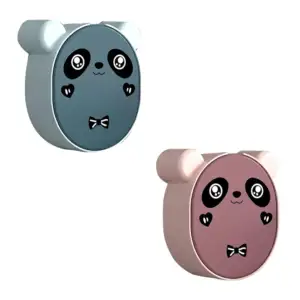 Jabonera con tapa para pared, diseño de oso panda, variedad de colore…