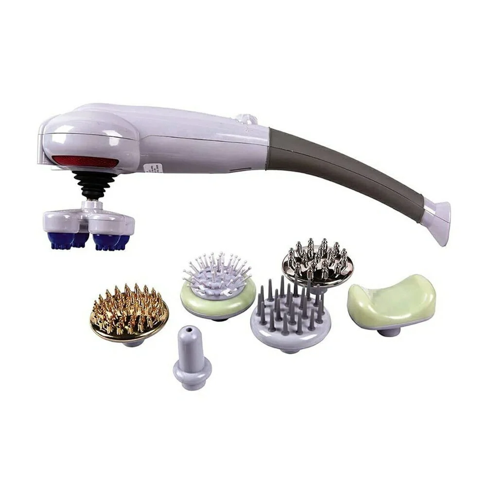 Masajeador con 7 cabezales intercambiables y ajustador de velocidad / magic massager / bld-999 / 889a