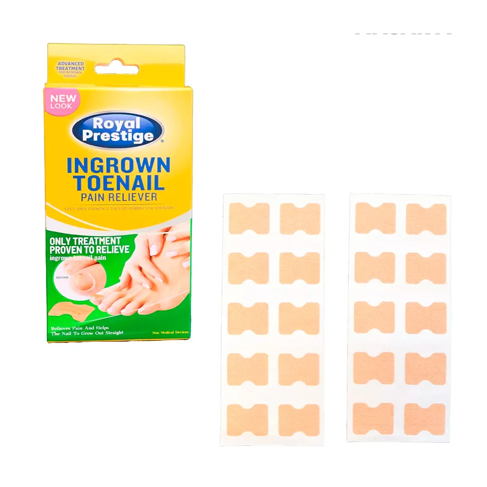 Paquete con 50 mini parches correctores para uñas enterradas / ingrown toenail / 80686