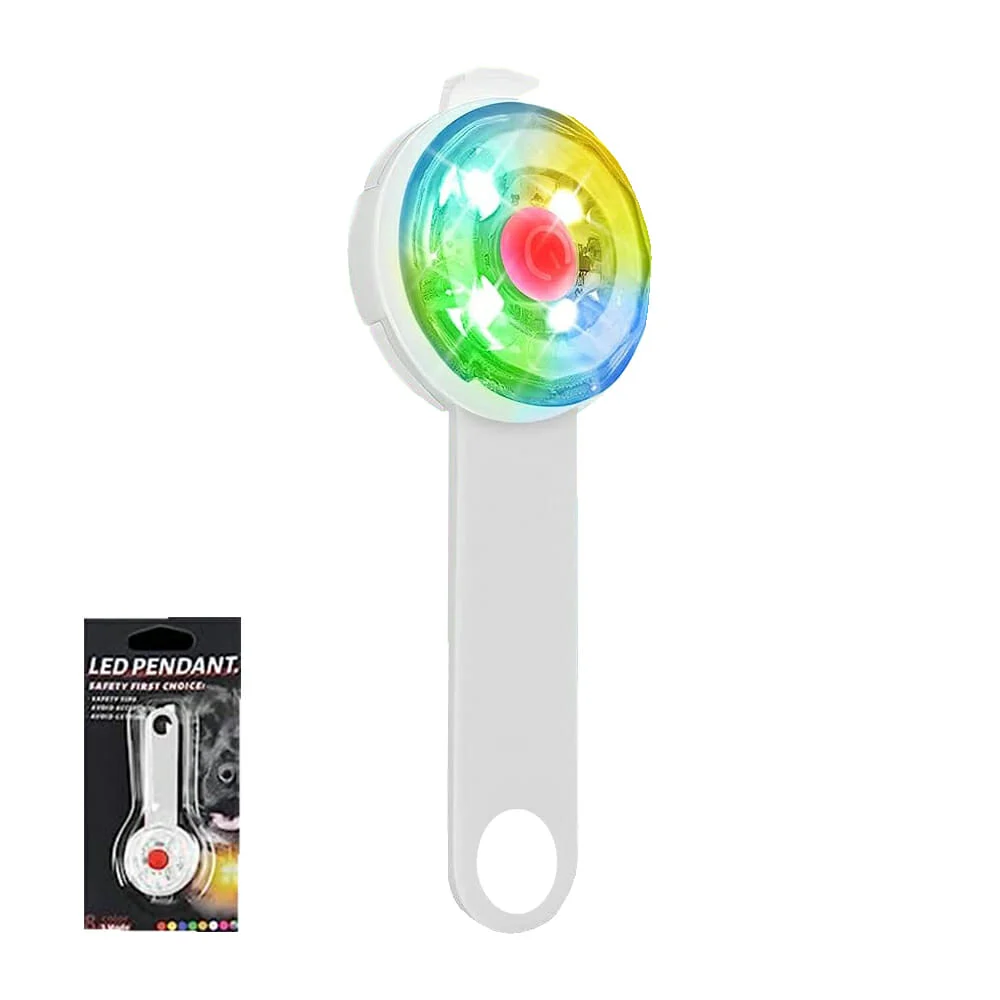 Collar led pendant recargable con 3 modos intercambiables para mascota, variedad de colores / 80865