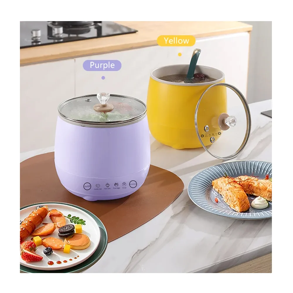 Mini olla arrocera eléctrica con tapadera y capacidad de 1.8 litros, variedad de colores / electric mini rice cooker 350w dfg-001 / 12982