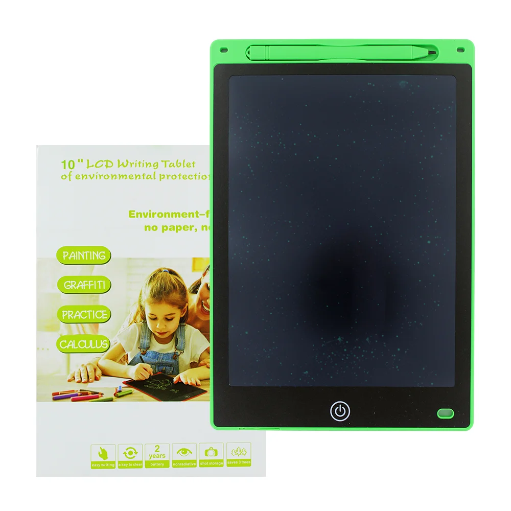 Pizarrón mágico con pantalla lcd de 10 pulgadas, variedad de colores / zp02 / hl-xzb8509 / lu3065 / i1251