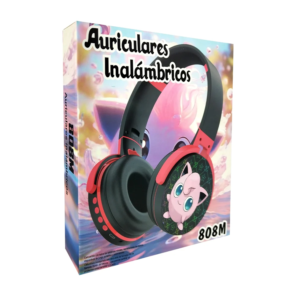 Diadema inalambrica para niños con super bajo, variedad de diseños / 808m