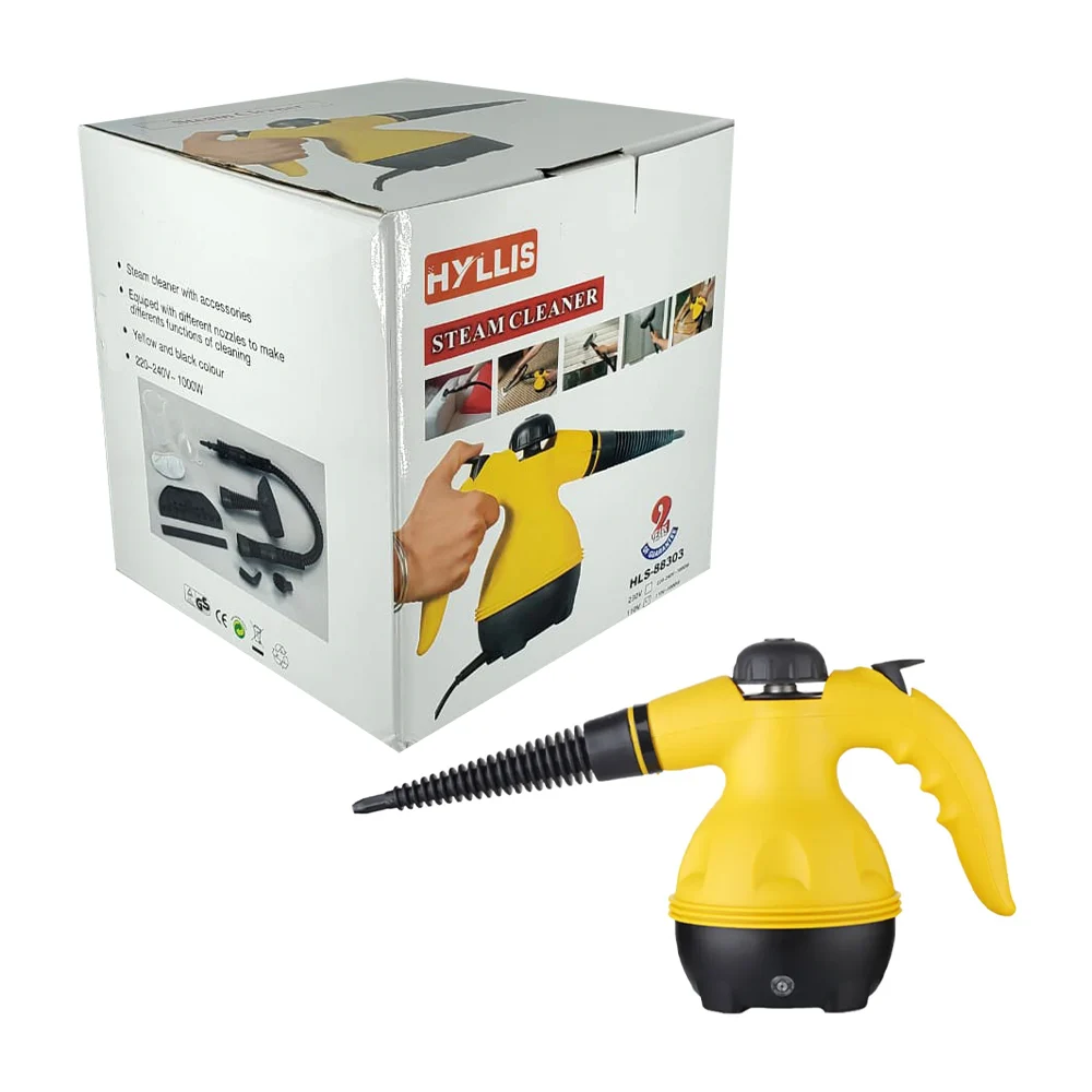 Limpiador de vapor a presión multiusos con 9 accesorios para eliminar manchas, 110v, 1000w / df-a001 / hls-88303 / hls-83303 / steam cleaner