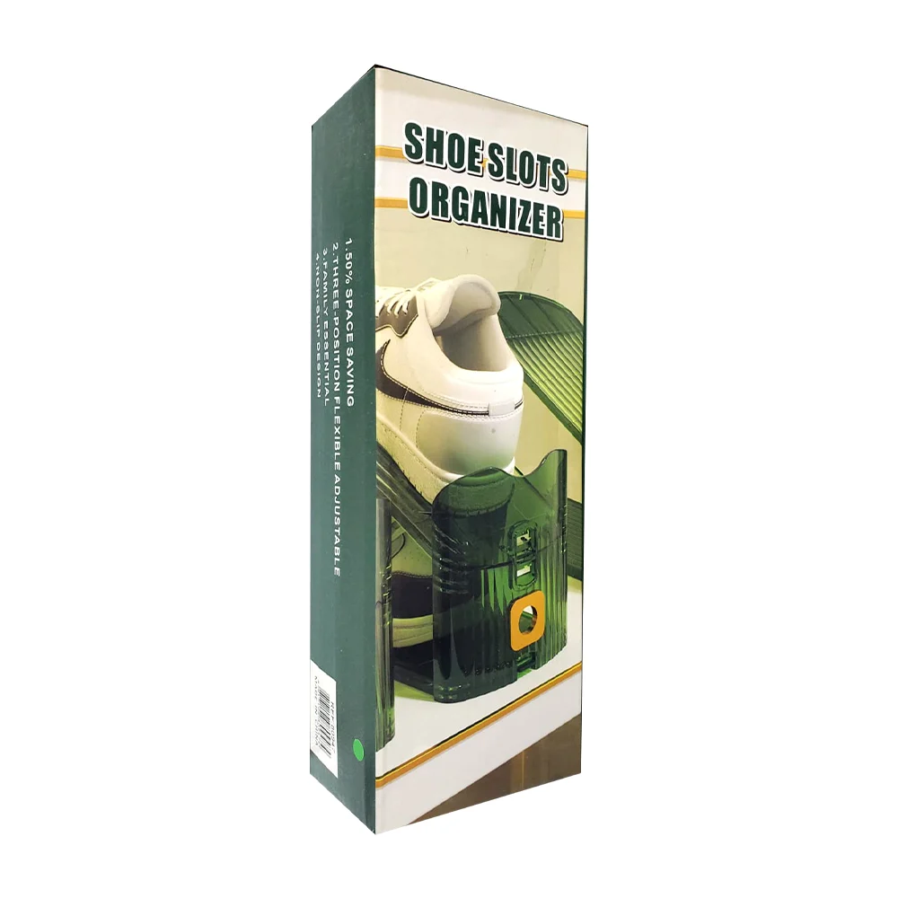 Estante organizador de doble capa tipo ranuras para zapatos / shoe slots organizer / 80947