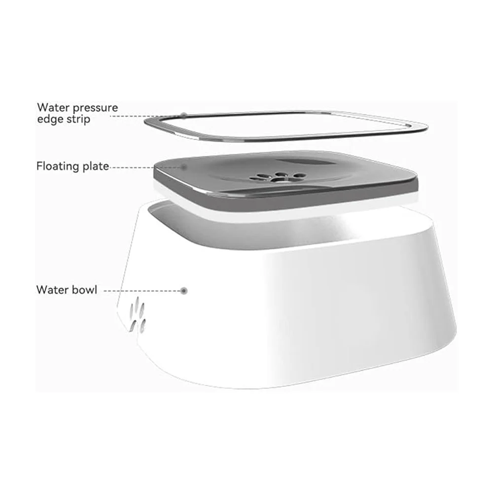 Tazon cuenco de agua antiderrames para mascotas / pet floating water bowl / 81101