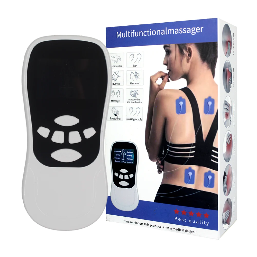 Electro-estimulador masajeador con 4 parches adhesivos para el cuerpo / multifunctional massager / 81188