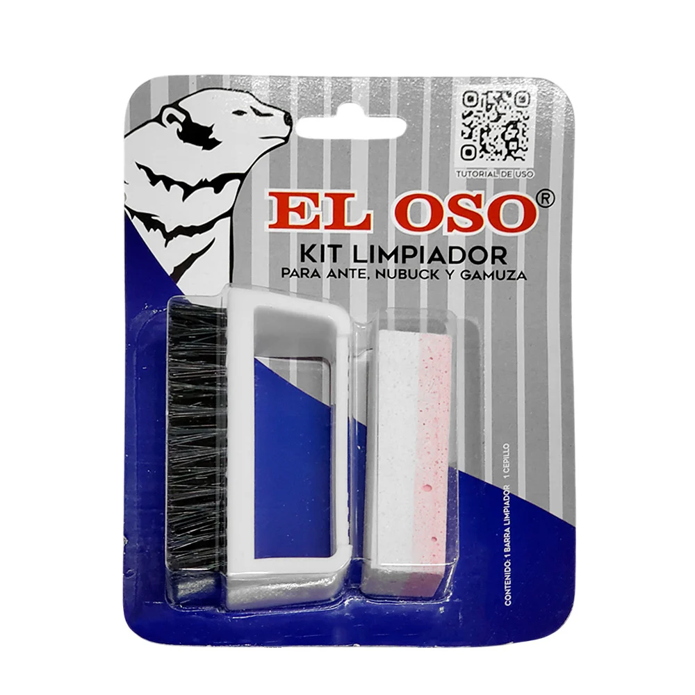 Kit limpiador el oso para ante, nubuck y gamuza / 8179a
