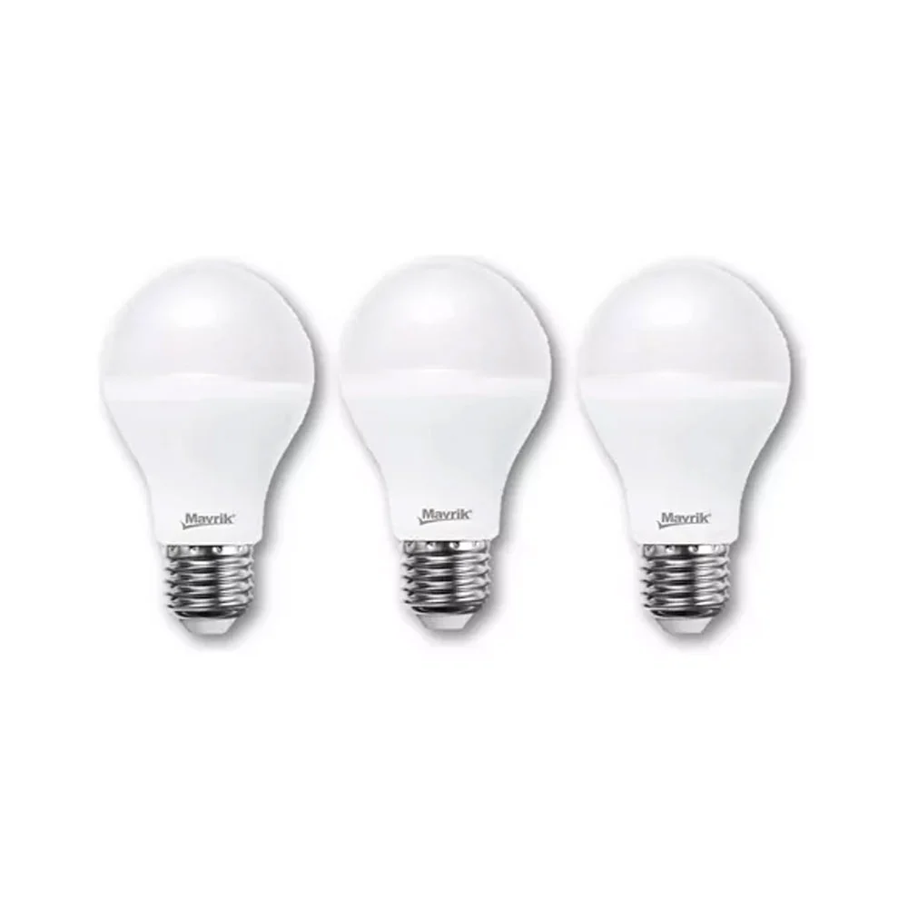 Paquete 3 focos bombillas con luz led blanca high lumen de 10w / 8198 / mavrik