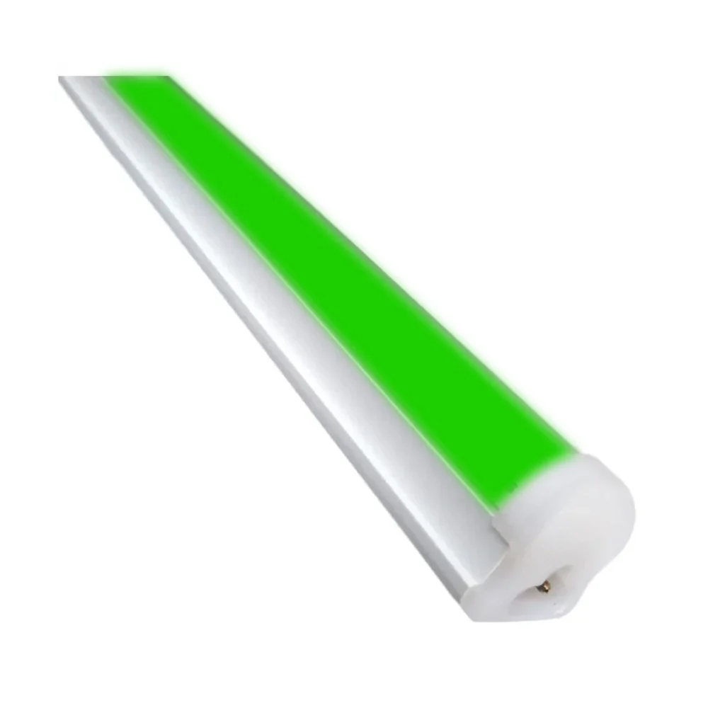 Regleta tubo led con luz color verde de 21w y cubierta opalina para techo, 120cm / mavrik
