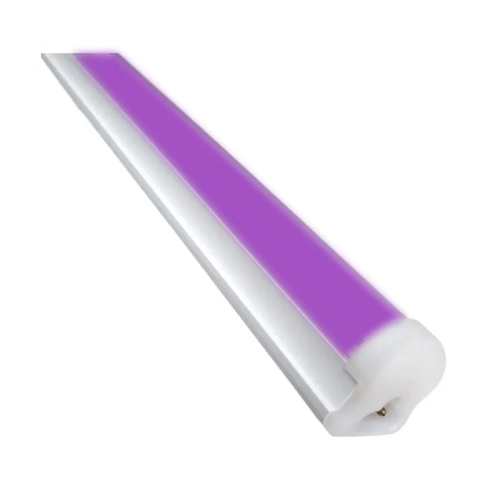 Regleta tubo led con luz color púrpura de 21w y cubierta opalina para techo, 120cm / mavrik