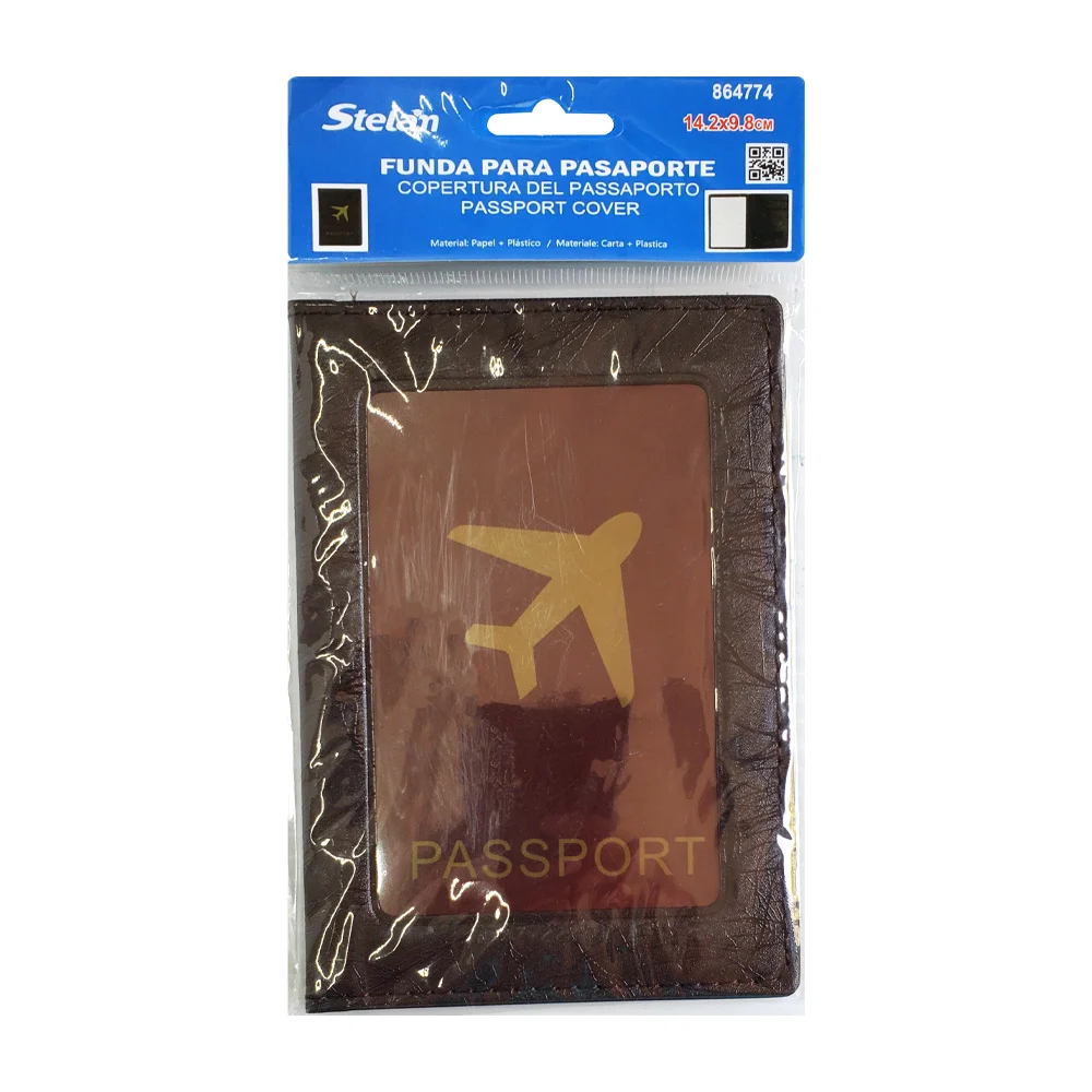 Funda / cobertura plástica para pasaporte, 14.2x9.8cm / 864774