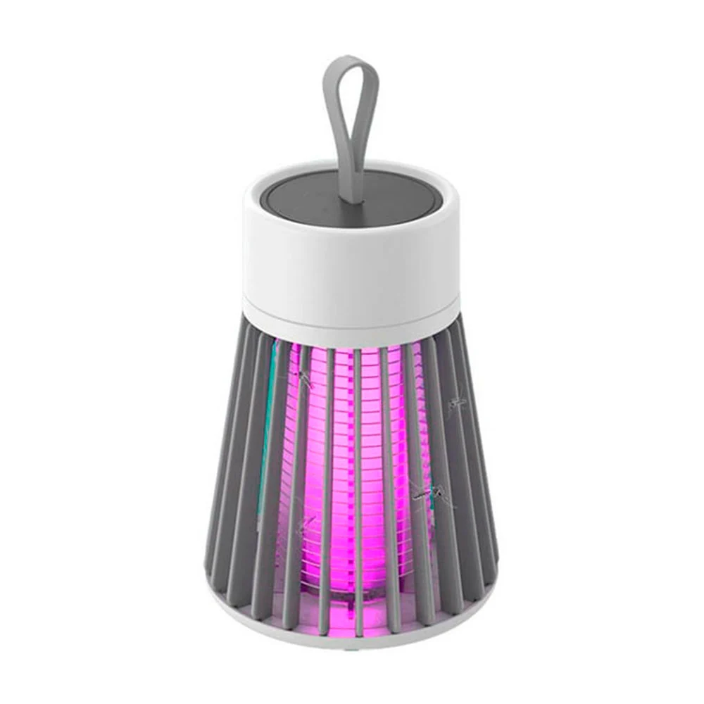 Lámpara uv led matamosquitos eléctrica portátil con conexión por usb y asa, 5v 1a, variedad de colores / 87122 / electric shock / z & j