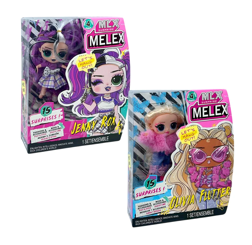 Muñeca melex surprises tipo lol, variedad de diseños y accesorios / 881-4