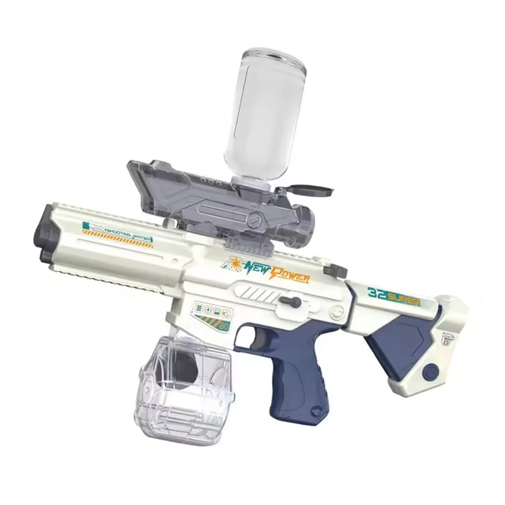 Pistola de agua eléctrica con función manual y automática + recipiente con capacidad de 350ml / electric water gun 43cm