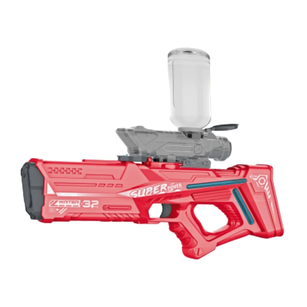 Pistola de agua eléctrica con recipiente de 350ml, variedad de colores / electric water gun 43cm