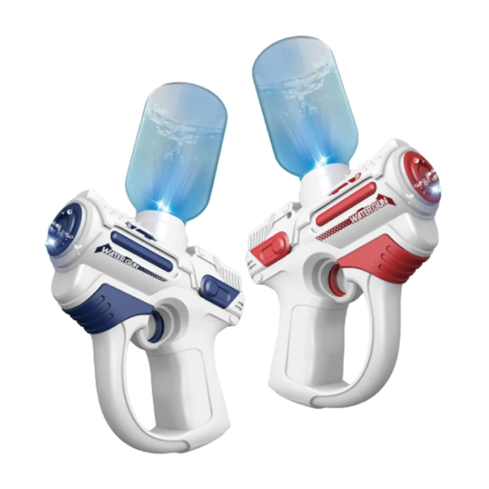 Pistola de agua infantil recargable con recipiente de plástico y diseño futurista, variedad de colores / electric water gun 15cm
