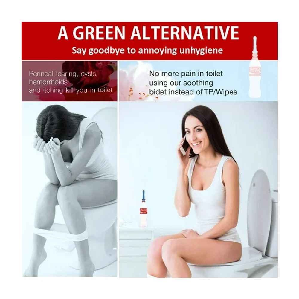 Kit de 2 bidet, portátiles, adaptables a la gran mayoría de las botellas / portable bidet / 90116 / travel bidet