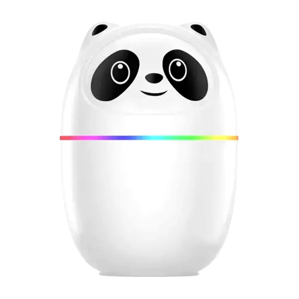Humidificador con diseño de oso panda y luces rgb 220ml, variedad de colores / a10