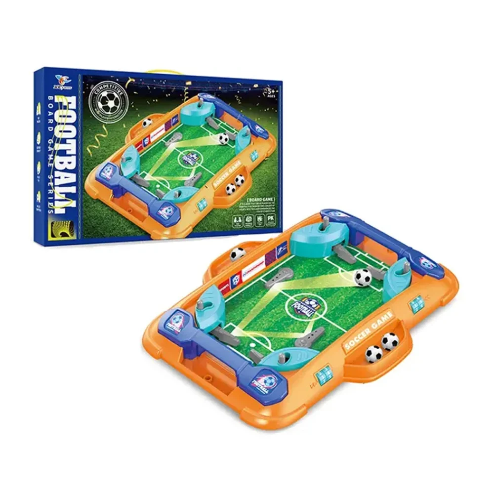 Juego de mesa tipo futbolito pequeño con marcador manual / football
