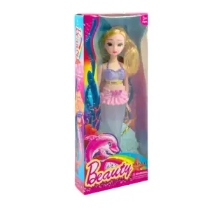 Muñeca meo beauty en forma de sirena con luces, variedad de colores /…