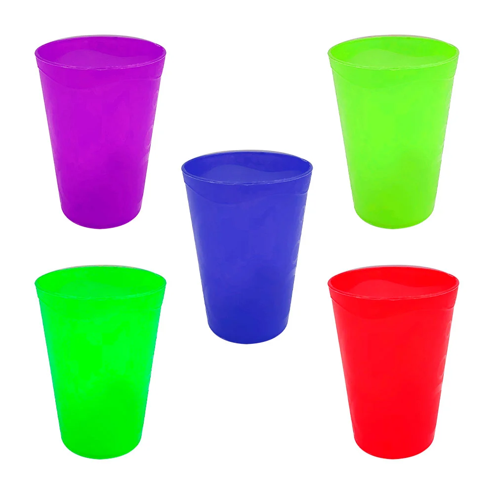Vaso de plástico chico con diseño de círculos, variedad de colores / vaso aros / cosmo plastik