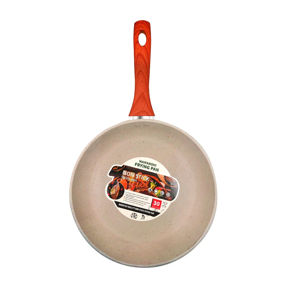 Sartén antiadherente blanco especial para freír alimentos, 31cm / non stick frying pan / 922-219-30