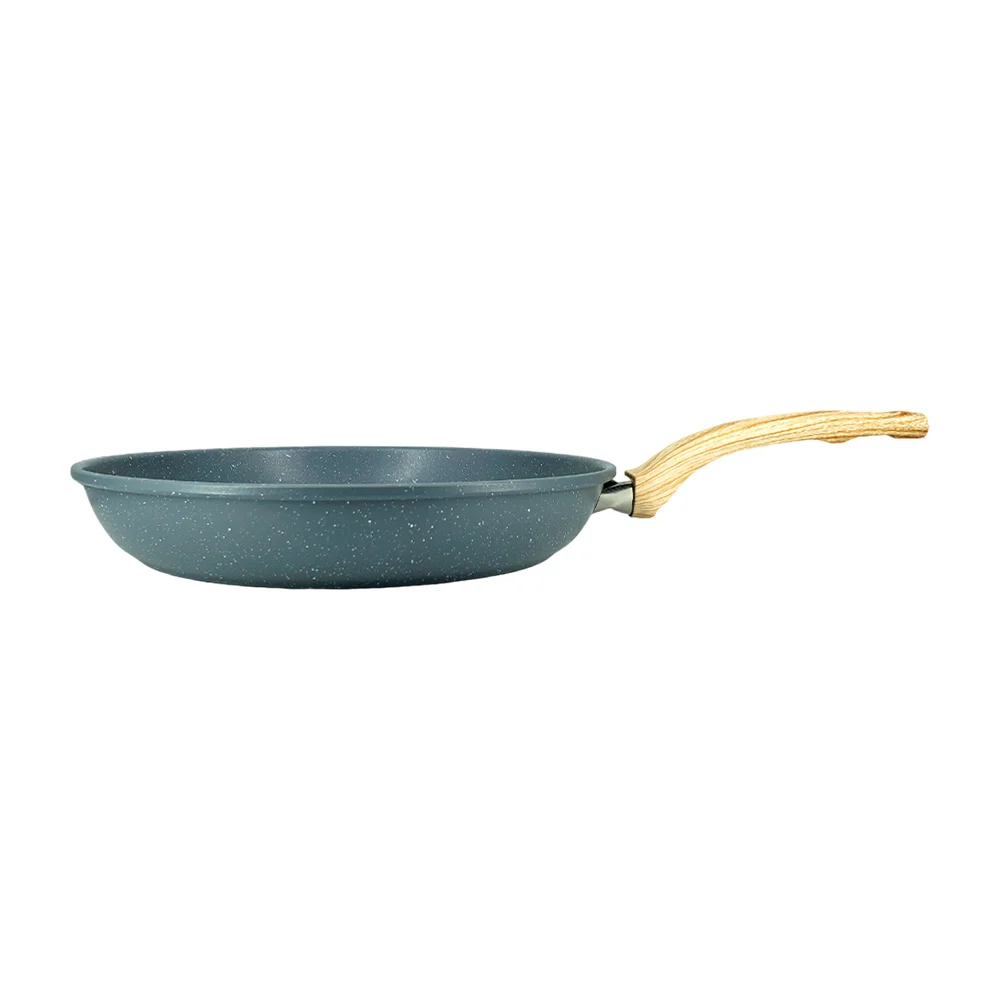 Sartén antiadherente de 26cm con mango de plástico tipo madera, color gris / stone