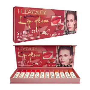 Kit de 12 brillos labiales con acabado matte a prueba de agua, varied…