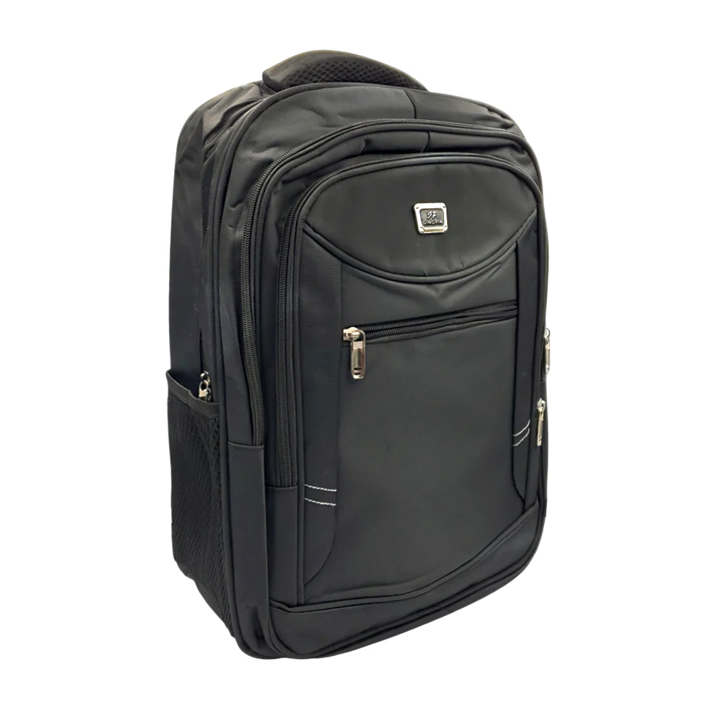 Mochila grande lisa de 4 compartimentos con placa metálica jing pin, variedad de colores / 9322# / jingpin / weng pan / 9321#