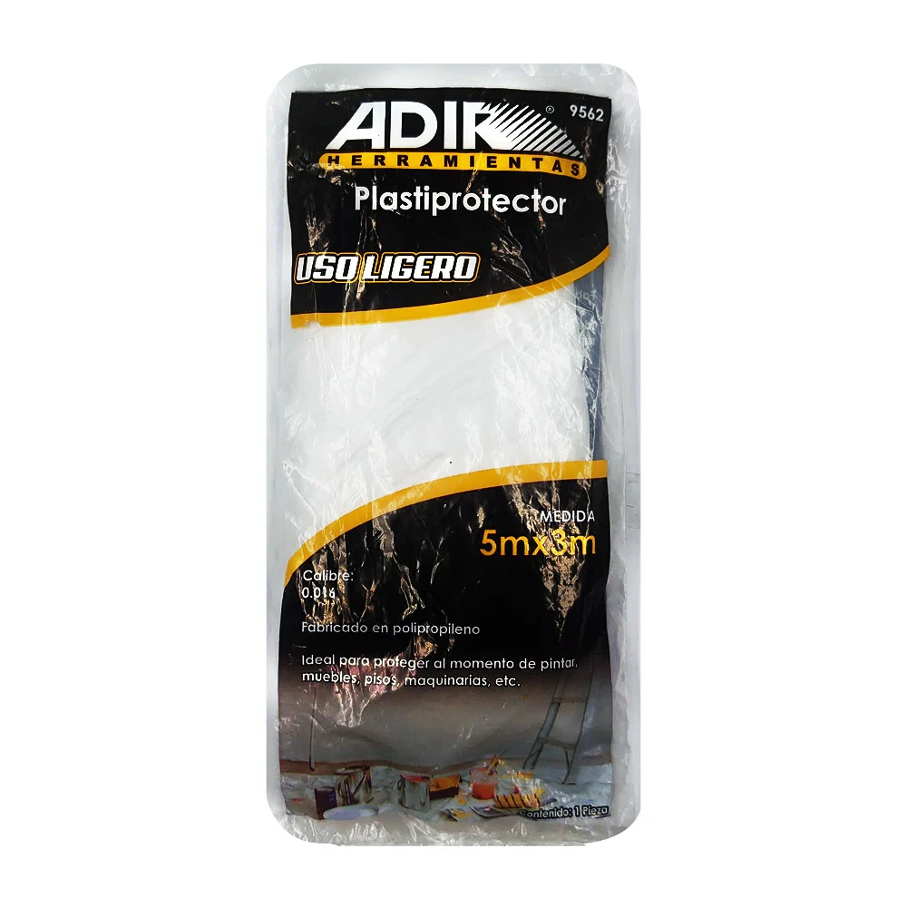 Protector de plástico uso ligero 5x3m para proteger superficies / plastiprotector / tulplus