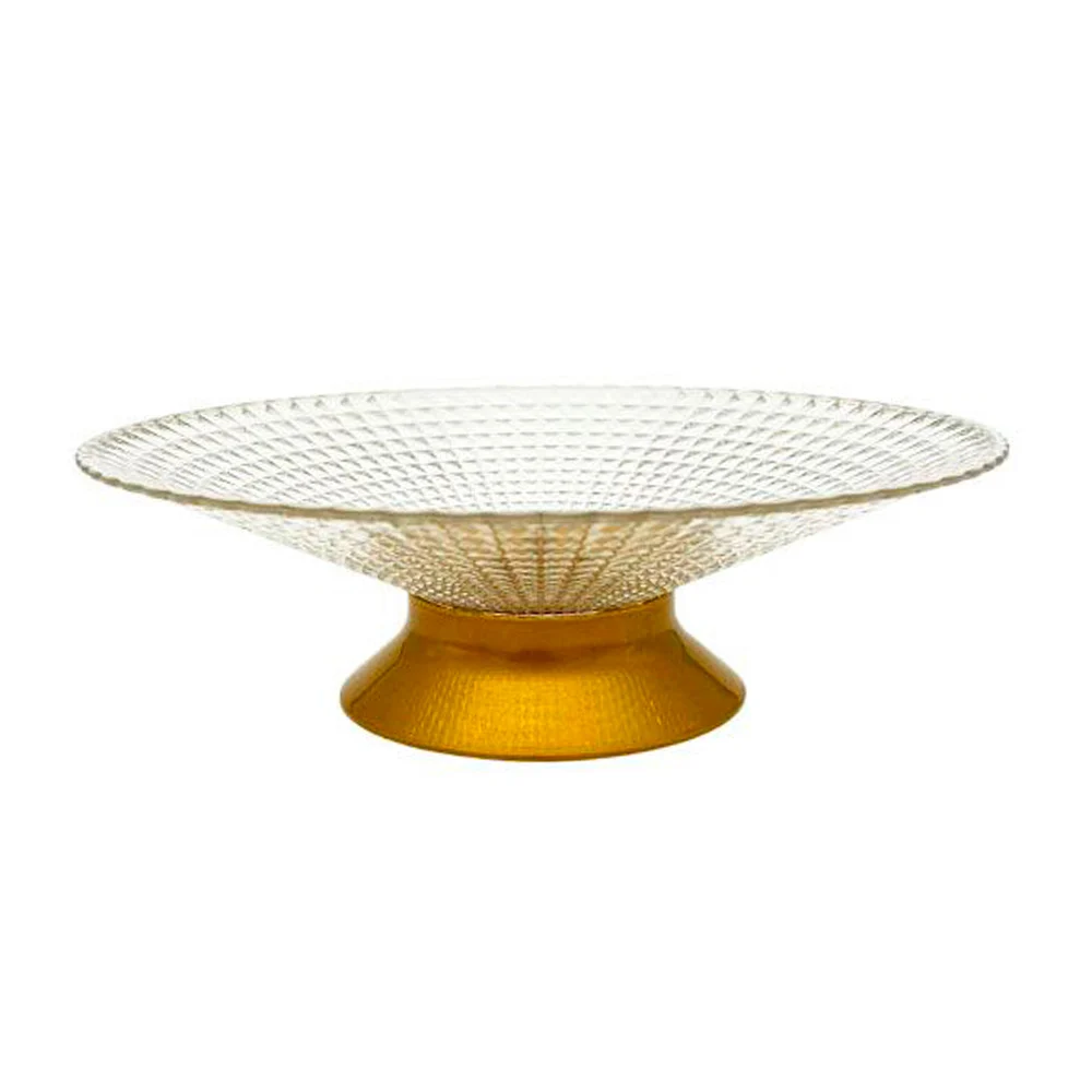 Plato de plástico para centro de mesa + base y con diseño de relieve / house / new life