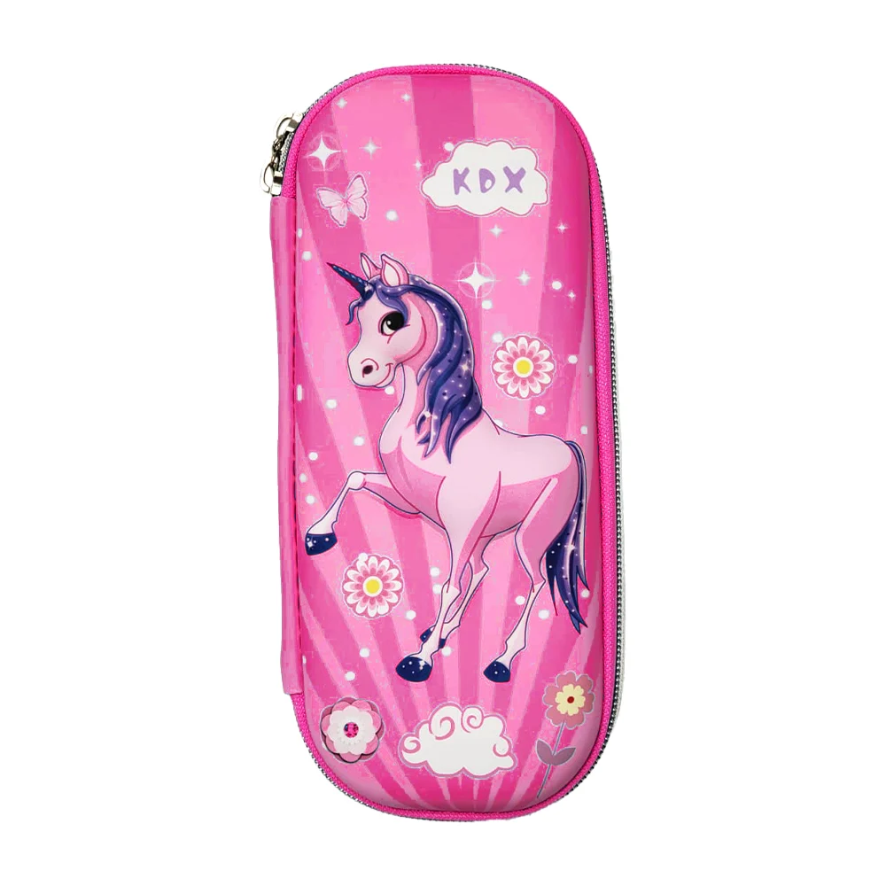 Estuche lapicera colorera mediana con 2 compartimentos en diseño animado 3d, variedad de modelos / pencil box 088 / 9803