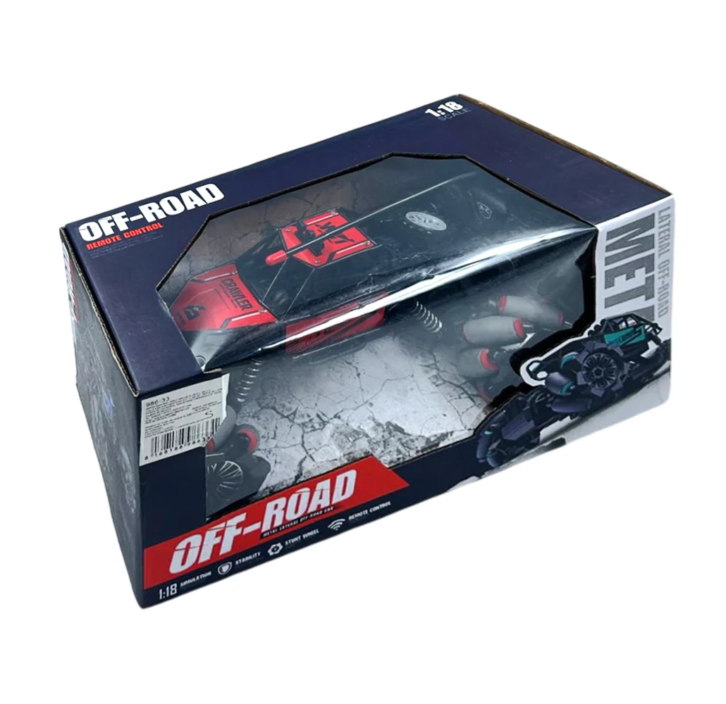 Carro 4x4 a control remoto con llantas expansivas, variedad de colores / lateral off-road