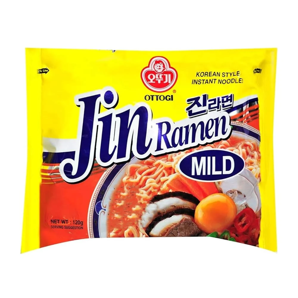 1pza Ramen / sopa instantánea ottogi jin ramen mild 120g / 999906