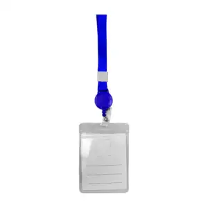 Funda protectora para gafete vertical, transparente, con colgante elá…