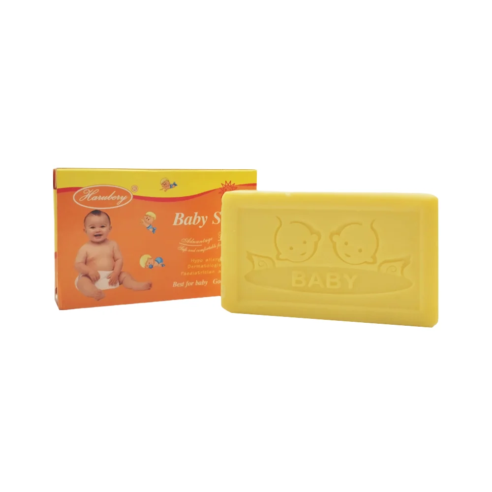 Jabón en barra con esencia de leche para bebé 80g / harubery / 600671