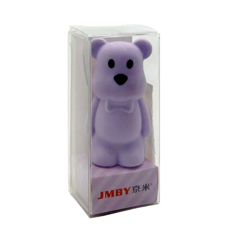 1pza Borrador / sacapuntas en una pieza con forma de oso animado, variedad de funciones / jmby / a-2378 / bear style