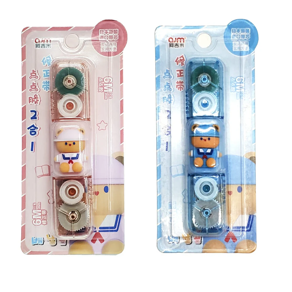 Corrector en cinta 2 en 1 de 6 metros con diseño de animalito en 3d, variedad de colores / a-3035