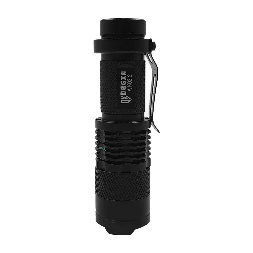 1pza Linterna táctica de mano, recargable, con 5 modos de iluminación y estuche, variedad de funciones / dogxn / a-k03-2 / 9cms