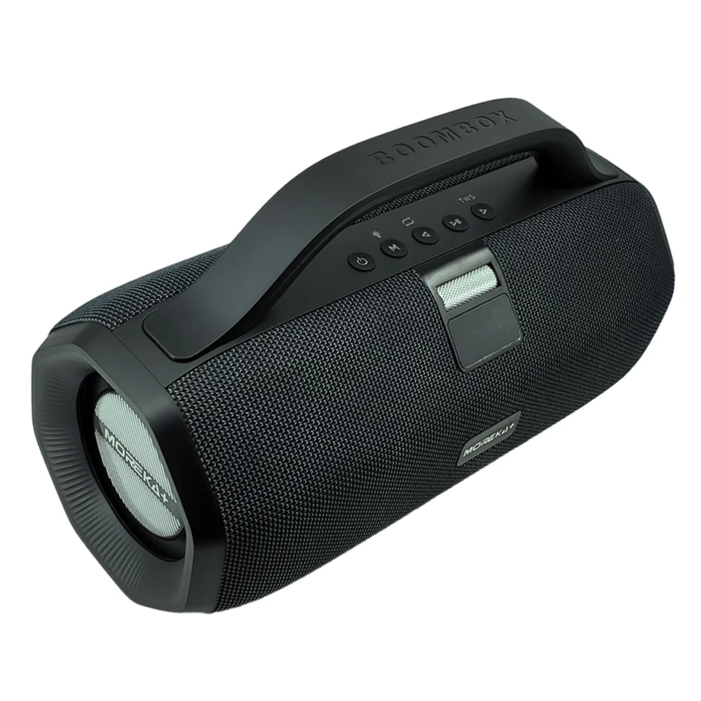 Bocina cilíndrica bluetooth inalámbrica portátil con radio + luz rgb y agarradera, variedad de colores / boombox / a18