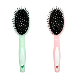 1pza Peine / cepillo para el cabello con cuerpo de plástico, hoyuelo …