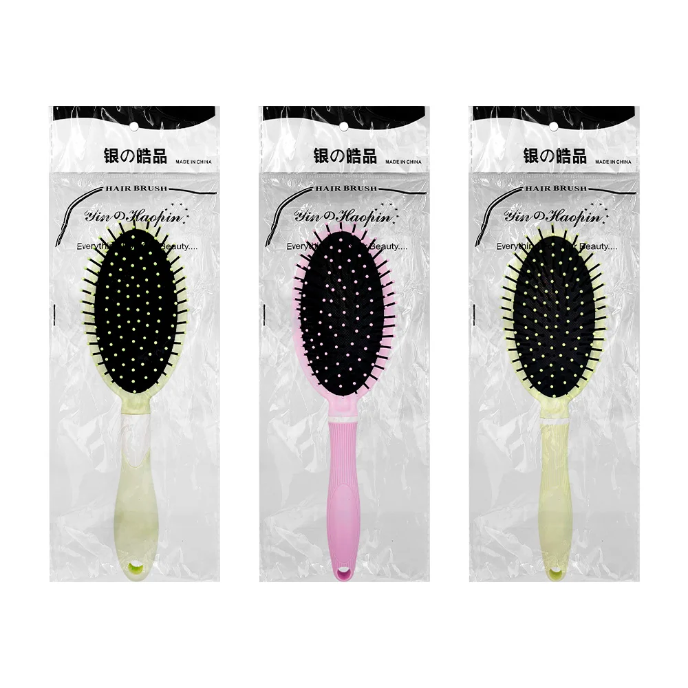 1pza Cepillo ovalado desenredante para el cabello, variedad de colores hair brush / a586 / 589773