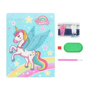 1pza Dibujo interactivo diamond painting con diseño de personajes ani…