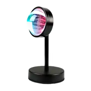 Lámpara proyector de luz led tipo puesta de sol con cable usb y base …